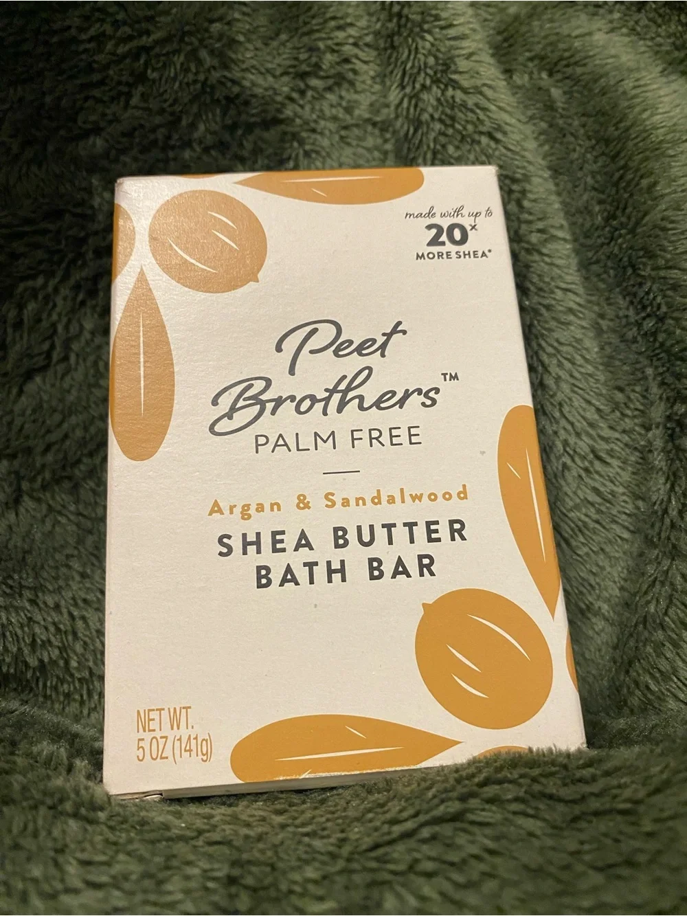 Peet Brothers Argan & Sandalwood Shea Butter Bath Bar - Beige & Tan